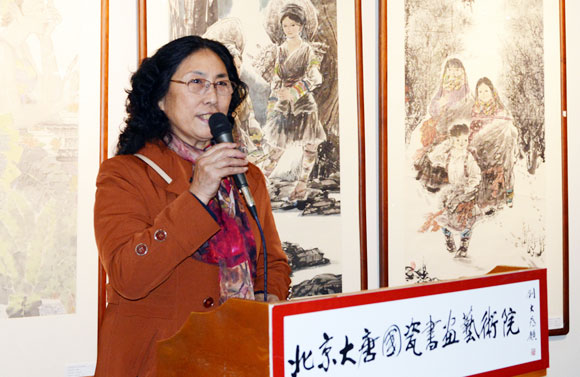 北京大唐国瓷书画艺术院著名女画家邀请展举办